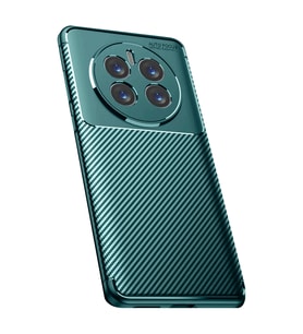 Realme 12 Pro Plus Kılıf Auto Focus Karbon Kapak - Koyu Yeşil