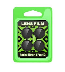 Durukar® Redmi Note 15 Pro 4G Raze Metal Kamera Lens - Siyah