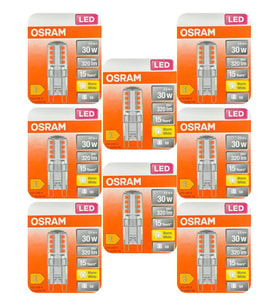 Osram 2,6W (30W) 2700K (Sarı Işık) G9 Duylu Led Kapsül Ampul (8 Adet)