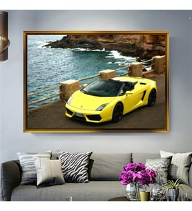 Altın Çerçeveli dekoratif tablo l980 (Gold)