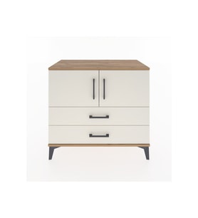 Hyperion Şifonyer 2 Raflı 2 Çekmeceli 2 Kapaklı 88x44x80 Çam-Aytaşı