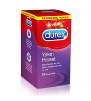 Durex Yakın Hisset İnce Prezervatif 20'li Avantaj Paketi