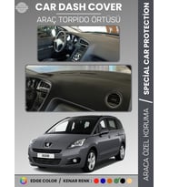 PEUGEOT 5008 (2011-2014) Torpido Örtüsü Panel Koruma Torpido Koruma Tam Uyum Kaymaz Özel Kesim