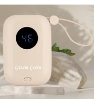 KİŞİYE ÖZEL İSİM BASKILI Hızlı Şarj Powerbank 10000 mAh (Sarı)