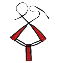 Kadın Fantezi İç Giyim Kırmızı Brezilya Bikini Tarzı  Fantazi Gecelik
