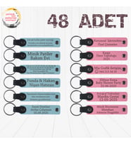 Gök Mavi & Pembe, 48’li Set, Kişiye Özel Yazılı Anahtarlık, Eğitim Semineri Katılımcılarına