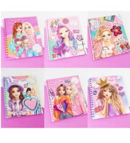 Pop Girl Moda Tasarım ve Çıkartmalı Boyama Kitabı - Çocuklar İçin Eğlenceli Aktivite