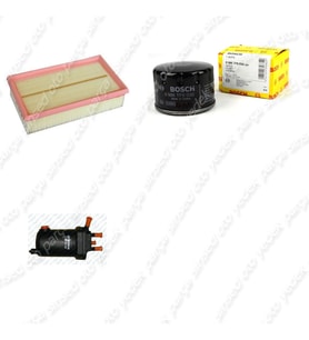 Bosch Filtre Bakım Seti Nissan Micra 1.5 DCI Dizel 2003-2010 Hava + Yağ f. + Yakıt Filtre Bosch