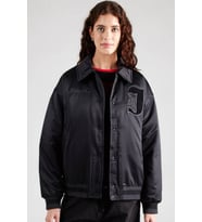 Nike Michael Jordan Varsity Loose Fit Bomber Jacket Black Kadın Bol Kesim Ceket Mont Siyah