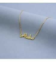 Gümüş İsimli Kolye, Altın İsimli Kolye, Kişiye Özel Minimalist İsimli Kolye
