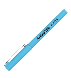 Artline Fineliner İnce Uçlu Kalem 0,4 Açık Mavi