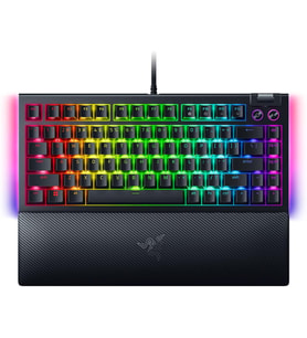 Razer Blackwidow V4 75% - Çalışırken Değiştirilebilir Mekanik Oyun Klavyesi (Kompakt Yüzde, Underglo (Çok Renkli)