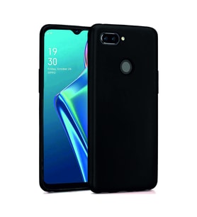 Oppo A12 Kılıf Kamera Korumalı Silikon Rubber Arka Kapak (Siyah)