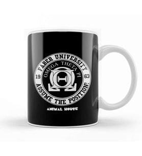 National Lampoons Animal House Animal House Faber University Logo Kupa Bardak Porselen