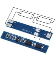 2S 3A BMS Li-ion LiP Lithium Batarya Pil 18650 Şarj Koruma Modülü