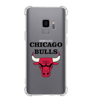 Samsung Galaxy S9  Köşe Korumalı Antişok Kapak Chicago Bulls Tasarımlı Şeffaf Silikon Kılıf