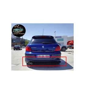 PEUGEOT 307 RC ARKA TAMPON EKİ FİBERGLASS BOYASIZ