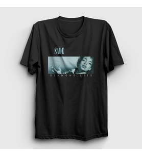 Presmono Unisex Siyah Diamond Life Sade T-Shirt 553328tt