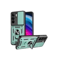 Realme C75 4g Kılıf Pars Lens Yüzüklü - Yeşil