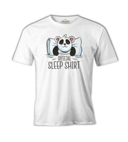 Official Sleep Tshirt Panda Sleeping Beyaz Erkek Tshirt