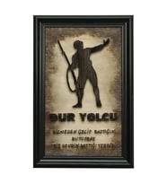 e38 EL İŞÇİLİĞİ ÇANAKKALE DUR YOLCU FİLOGRAFİ TABLO 38x58 CM - 6372