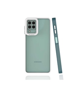 Samsung Galaxy M22 Uyumlu Kılıf Zore Mima Kapak (Koyu Yeşil)