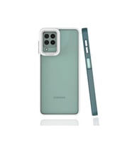 Samsung Galaxy M22 Uyumlu Kılıf Zore Mima Kapak (Koyu Yeşil)
