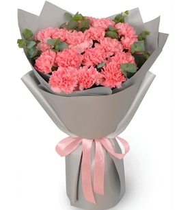 Pembe Karanfil Buketi