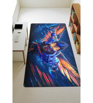 Modern Dijital Baskı Kaymaz Taban Çocuk ve Genç Odası Halısı H0497