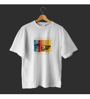 Colorful Vintage T-shirt Design (Beyaz)