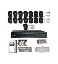 RİVO Dcam 15 Kameralı 40 Metre Gece Görüşlü Set 1TB 7/24 Hdd