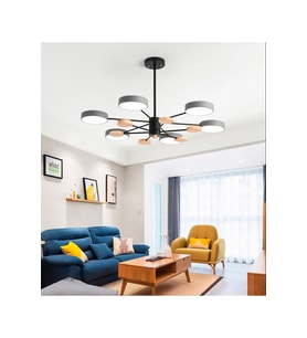 Ahşap Detaylı Hanging Led Avize