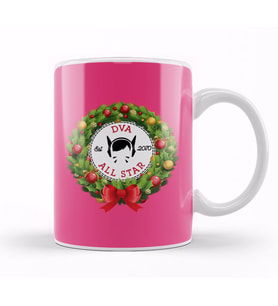 Christmas All Star Overwatch DVA Wreath Kupa Bardak Porselen