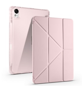 Lexroo Huawei Matepad 11.5 2025 Kılıf Tri Folding Kalem Bölmeli Standlı Kılıf - Rose Gold