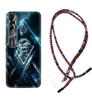 Tecno Spark 6 6 Go 8C 8 Pro 7 7 Pro Kılıf Boyun Asklı Rasta Silikon Old Owl 1649