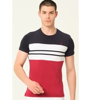 T8593 DEWBERRY ERKEK T-SHIRT-LACİVERT