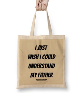 Michael Jackson Quotes Art Gift Vintage Retro Style Bez Çanta Uzun Saplı