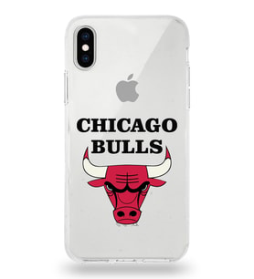 Apple iPhone XS Uyumlu Kapak Chicago Bulls Tasarımlı Şeffaf Silikon Kılıf