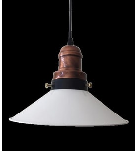 Retro Beyaz Metal Sarkıt Avize 23 Cm (Burnt Olive)