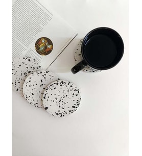 TERRAZZO 4'LÜ BARDAK ALTLIĞI SETİ
