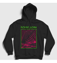 Presmono Unisex Siyah Etazhi Molchat Doma Kapüşonlu Sweatshirt 548523tt