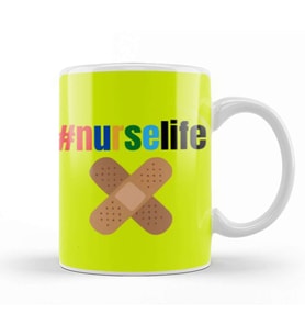 Nurse Gift İdea Funny Saying Quote Nursing Medical Kupa Bardak Porselen