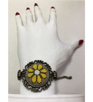 Kanaviçe İşleme Bileklik (Sarı)