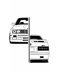 E30 İçin Uyumlu Aksesuar Logo Oto Sticker 25*25 Cm