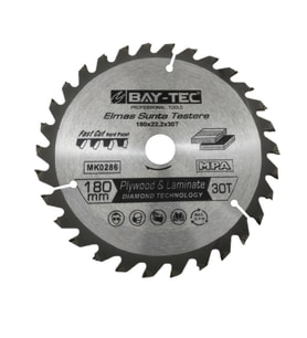Bay-Tec Elmas Sunta Testere 180 x 22.2 mm 30 Diş MK0286