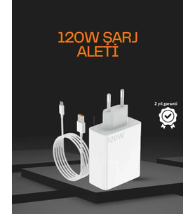120 Watt Type C Şarj Başlığı Poco X3 X4 X5 Pro Uyumlu