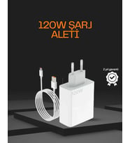 120 Watt Type C Şarj Başlığı Poco X3 X4 X5 Pro Uyumlu