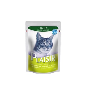 Plaisir Pouch Somonlu Morina Balıklı Kedi Konservesi 100 Gr