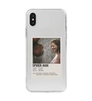 Iphone XSMAX Uyumlu Spider Man Poster Tasarımlı Şeffaf Telefon Kılıfı