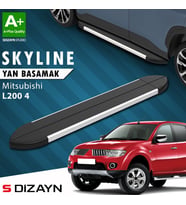 S-Dizayn Mitsubishi L200 4 Skyline Aluminyum Yan Basamak 193 Cm 2006-2015 A+ Kalite